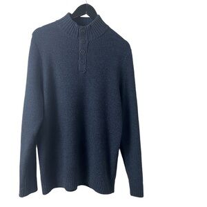 Men Sweater by An Original Flag & Anthem Dry Goods Supply Navy Blue. Sz M.